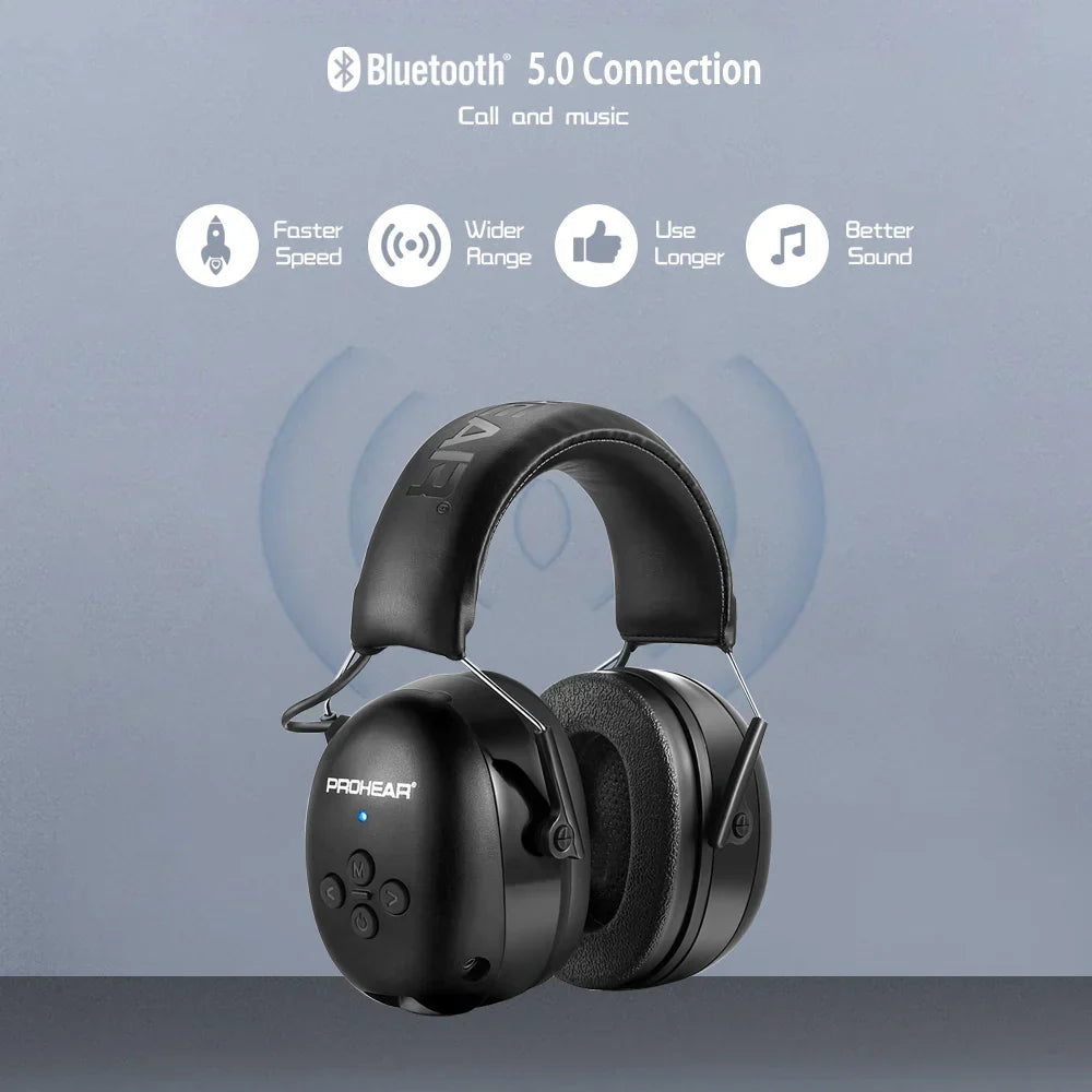 Écouteurs électroniques Bluetooth noirs